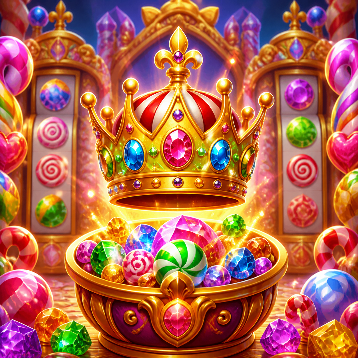 Golden lucky cat social slot artwork